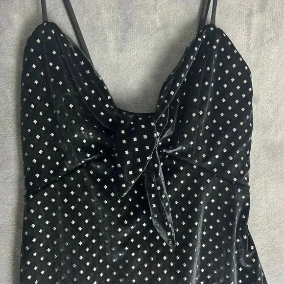 Show Me Your Mumu Small Constance Velvet Studded Mini Dress Holiday Festive Boho - Picture 2 of 7